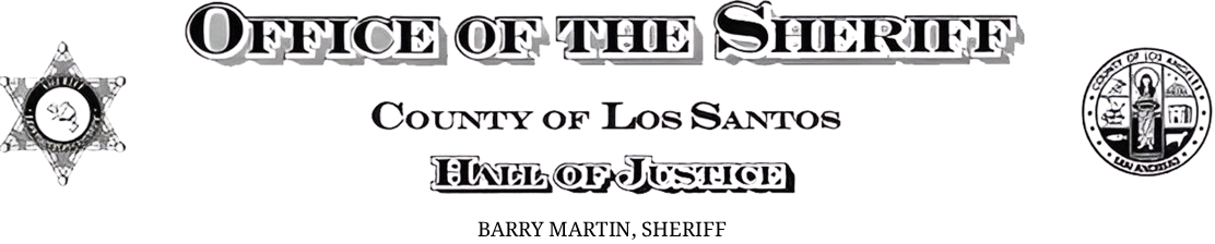 Office of the Sheriff, County of Los Santos, Hall of Justice, Barry Martin, Sheriff